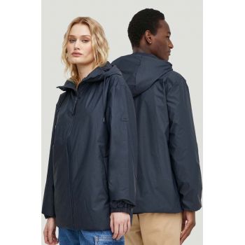 Rains geaca 15770 Jackets culoarea albastru marin, de tranzitie