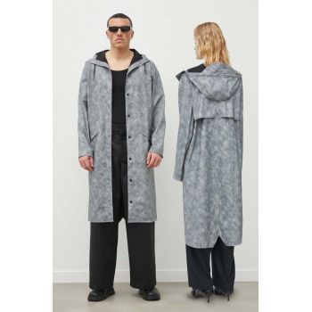 Rains geaca 18360 Jackets culoarea gri, de tranzitie de firma originala