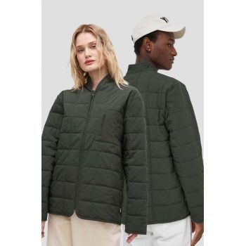 Rains geaca 19400 Jackets culoarea verde, de tranzitie