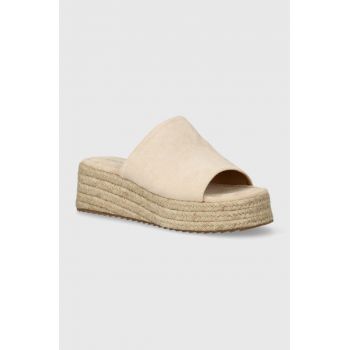 Answear Lab espadrile culoarea bej, cu platforma