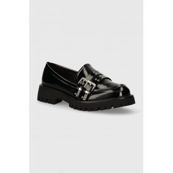 Answear Lab mocasini femei, culoarea negru, cu platforma