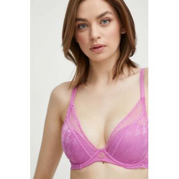 Chantelle sutien culoarea violet, dantela, neted