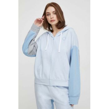 Dkny bluză lounge cu glugă, neted