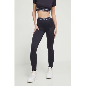 Juicy Couture colanti femei, culoarea negru, neted