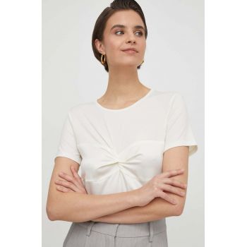 Sisley tricou femei, culoarea bej