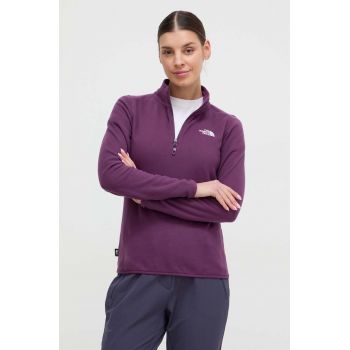 The North Face hanorac 100 Glacier culoarea violet, neted