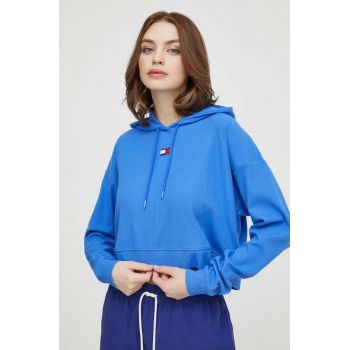 Tommy Jeans bluză lounge cu glugă, imprimeu UW0UW05153