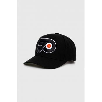 Mitchell&Ness sapca NHL PHILADELPHIA FLYERS culoarea negru, cu imprimeu