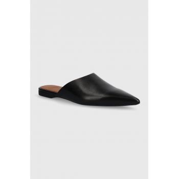 Vagabond Shoemakers slapi de piele HERMINE femei, culoarea negru