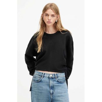 AllSaints hanorac de bumbac MIRA culoarea negru, neted