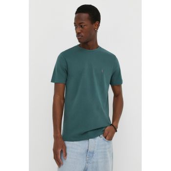 AllSaints tricou din bumbac BRACE SS CREW 3-pack culoarea verde, uni, MD130M