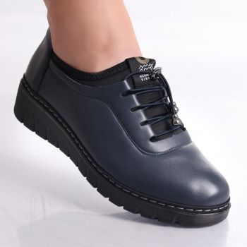 Pantofi dama casual Bleumarin din Piele Ecologica Tatiana