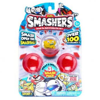 Jucarie Smashers cu 2 mingii Smashball si o figurina