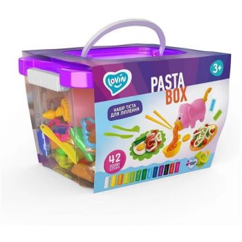 Set Plastilina si Accesorii pentru Modelaj Lovin Pasta Box 42 Culori