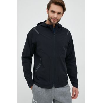 Under Armour windbreaker Unstoppable culoarea negru, de tranzitie