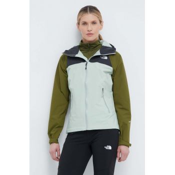 The North Face jacheta de exterior Stratos culoarea verde