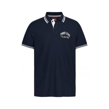 Tricou polo cu broderie logo pe piept