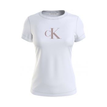 Tricou slim fit cu imprimeu logo