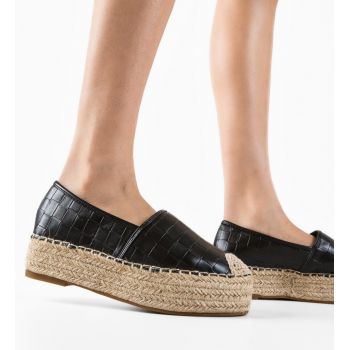 Espadrile dama Wanda Negre