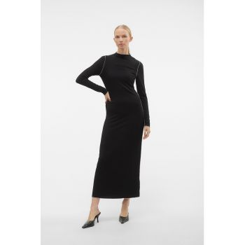 Rochie midi cu maneci lungi