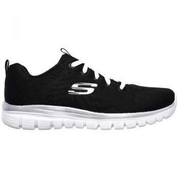 Adidasi Pantofi sport femei Skechers Get Connected 12615W-BKW ieftini