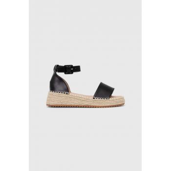 Answear Lab espadrile culoarea negru, cu platforma