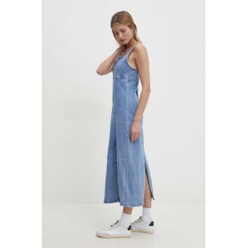 Answear Lab rochie jeans maxi, drept