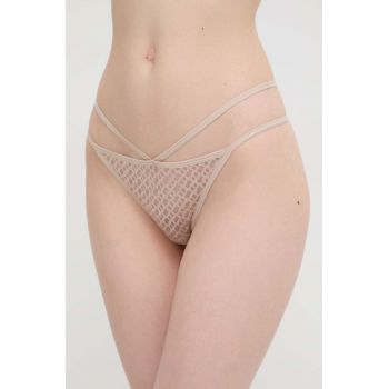 BOSS tanga culoarea bej 50515449