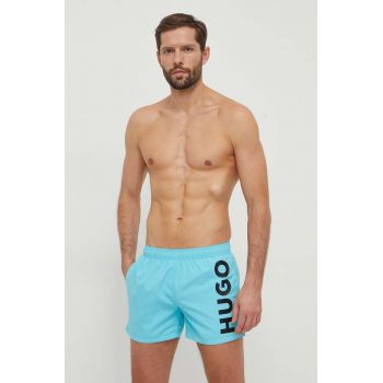 HUGO pantaloni scurți de baie culoarea turcoaz 50513980