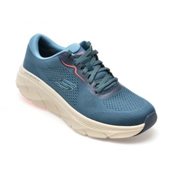 Pantofi sport SKECHERS bleumarin, D LUX WALKER 2.0, din material texil