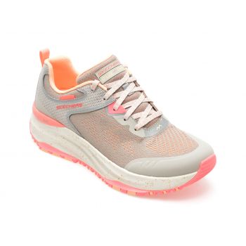 Pantofi sport SKECHERS gri, D LUX TRAIL, din material textil