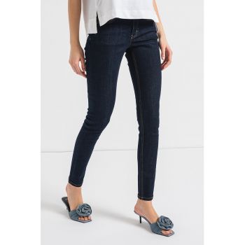 Blugi skinny cu talie medie