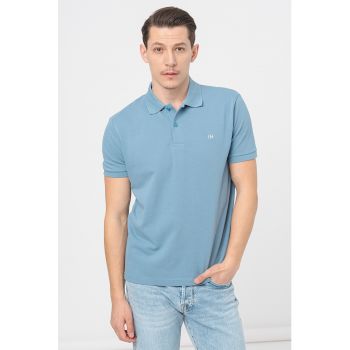 Tricou polo regular fit de bumbac organic Dante