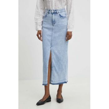 Answear Lab fusta jeans maxi, drept