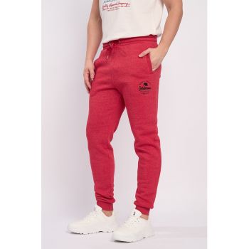 Pantaloni de trening din amestec de bumbac cu 2 buzunare oblice