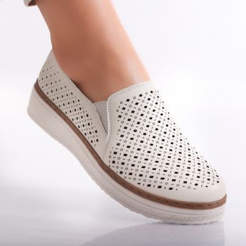 Pantofi dama casual Bej din Piele Ecologica Ismar