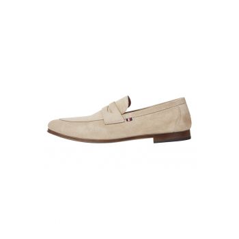 Pantofi loafer de piele intoarsa