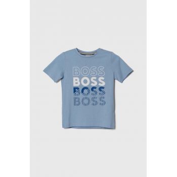 BOSS tricou de bumbac pentru copii cu imprimeu