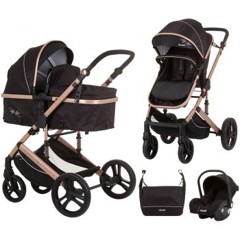 Carucior Chipolino Amore 3 in 1 obsidian gold