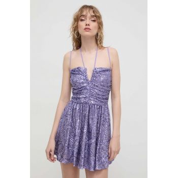 Aniye By rochie culoarea violet, mini, evazați 185243
