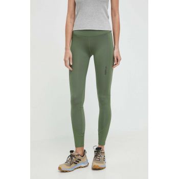 Columbia leggins sport Cirque River femei, culoarea verde, neted, 2072461