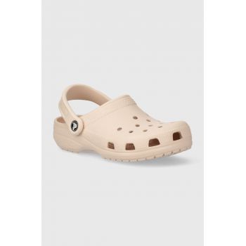 Crocs slapi copii Classic Kids Clog culoarea gri