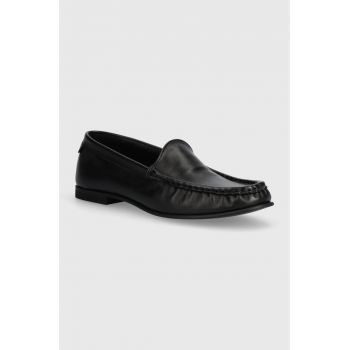 Gant mocasini de piele Kellie femei, culoarea negru, cu toc plat, 28571499.G00