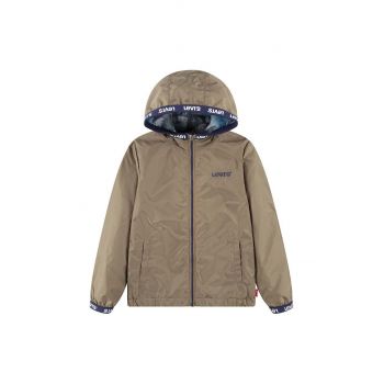 Levi's geaca reversibila pentru copii LVB REVERSIBLE BOY'S WIND JKT culoarea bej