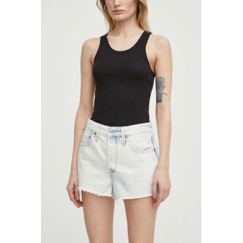 Levi's pantaloni scurti jeans femei, neted, high waist