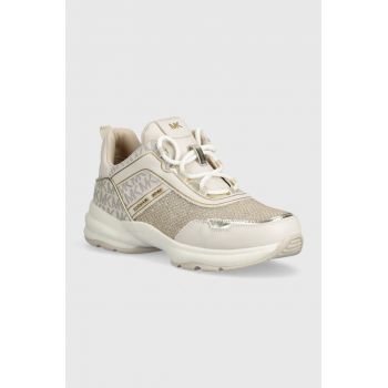 Michael Kors sneakers pentru copii culoarea auriu