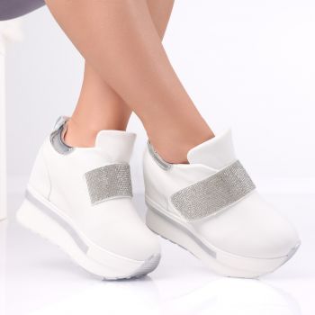 Sneakers dama cu platforma Albi din Piele Ecologica Orea