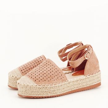 Espadrile roz somon Linda 125