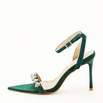 Sandale elegante verde inchis R-2 131 la reducere