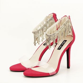 Sandale rosii elegante Ioana 131 ieftine